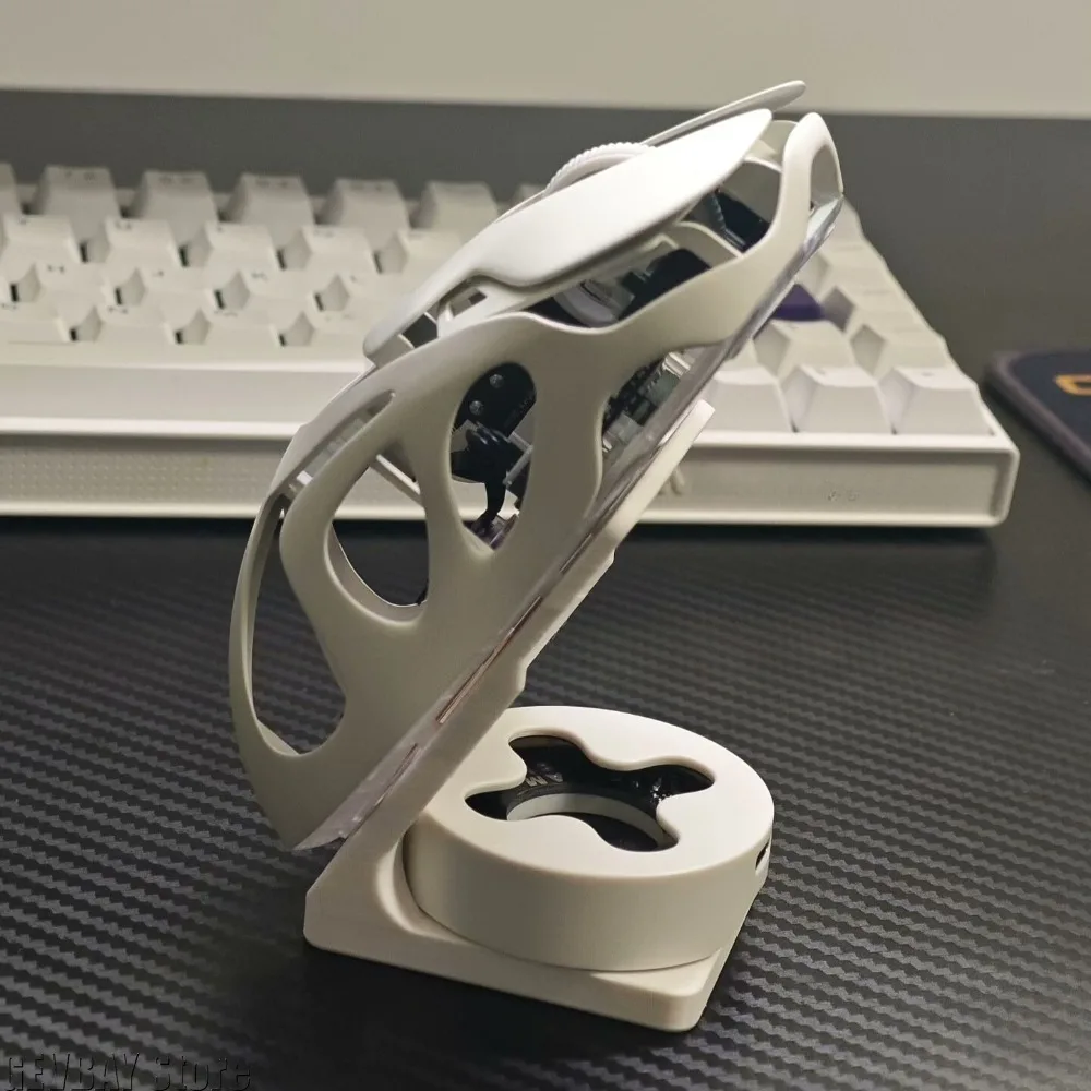 3D Printing PLA Mouse Stand for Angry Miao AM Infinity Mouse with Receiver Card Slot Stable Firm Gift