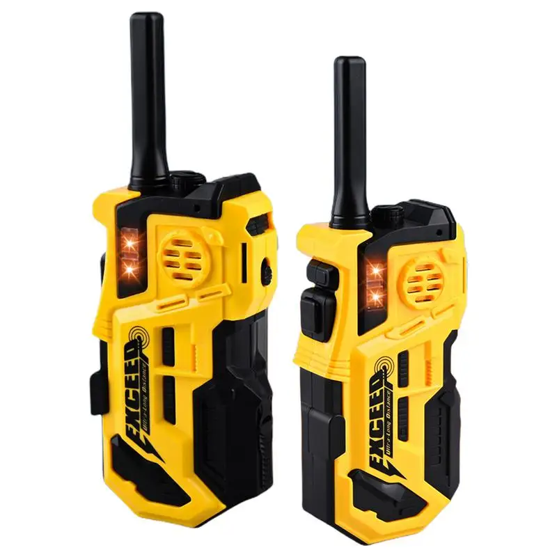 เด็กวัยหัดเดิน Walkie Talkies เกมท่องเที่ยวของเล่น Walkie Talkies ระยะไกลขนาดเล็ก Walkie Talkie 2 ชิ้นเด็กวัยหัดเดินของเล่น Camping เกมไร้สาย