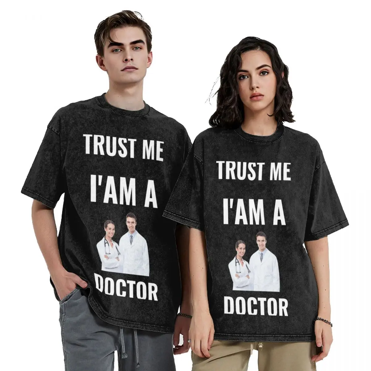 

trust me i'am a doctor T-Shirt vintage graphic tee baggy shirts Aesthetic clothing t shirts men