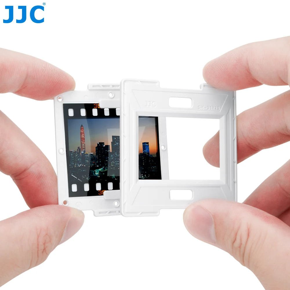 JJC 35mm 135 mm Film Slide Mounts with Snap-in Design 135 Film Negative Accessories Compatible with Most Scanners Projectors