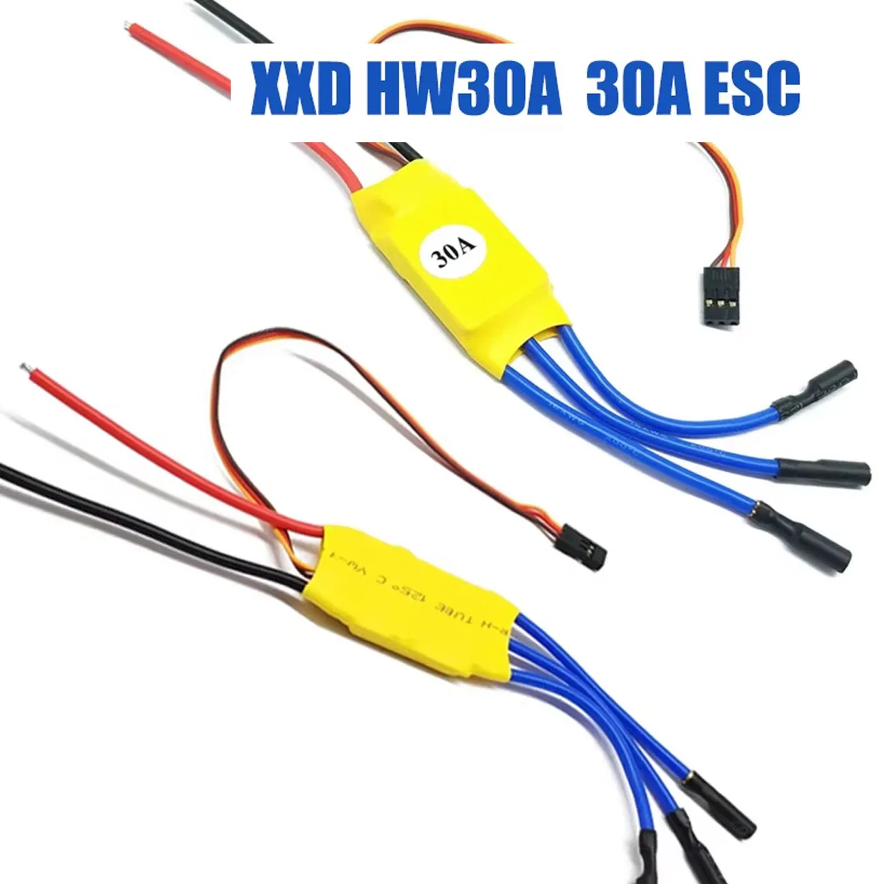 Controlador de velocidad del Motor sin escobillas ESC 30A XXD HW30A con enchufe T/XT60 para piezas de lancha de helicóptero Dron Quadcopter