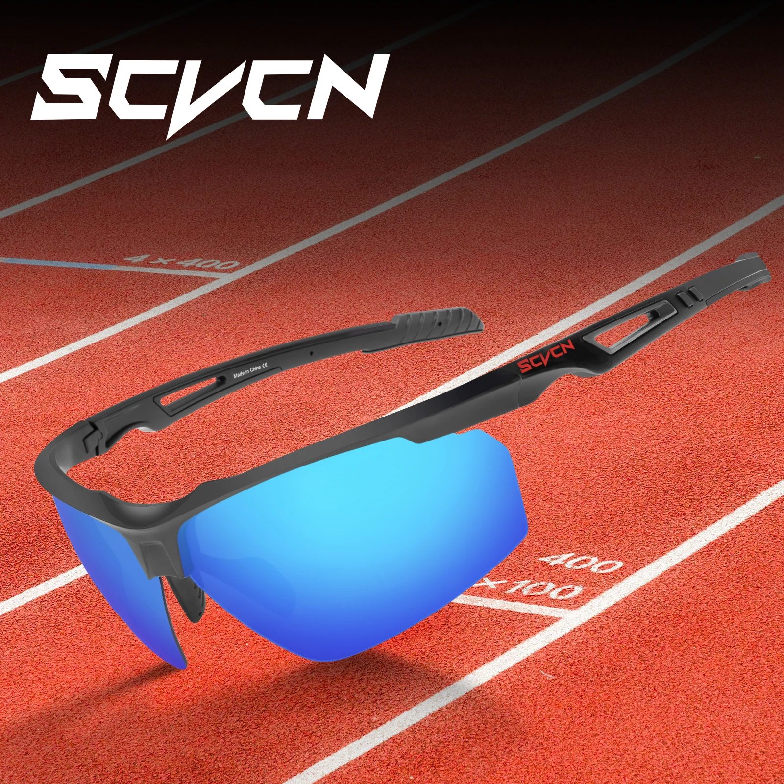 SCVCN lunettes de cyclisme polarisées lunettes de soleil de sport pour hommes et femmes vtt UV400 lunettes de cyclisme pour le cyclisme Promotion à bas prix