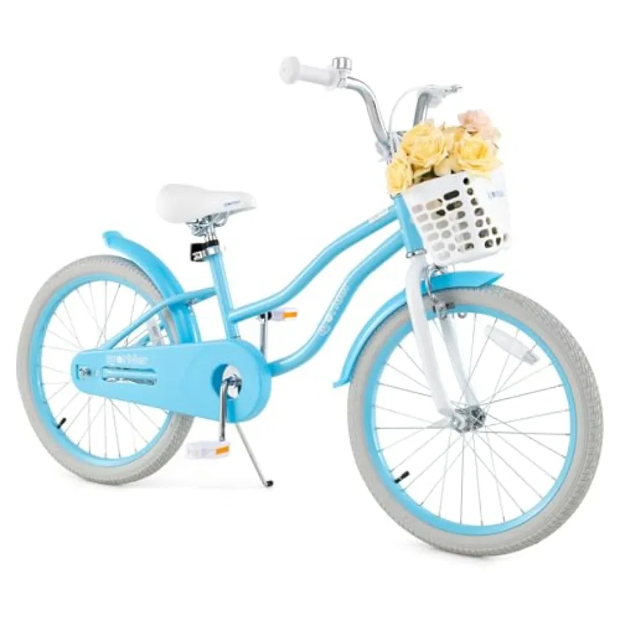 Bike 12 14 16 18 20 Inch Boys Girls Bike w/Adjustable Seat Removable Basket Handbrake Coaster Brake Training Wheels or Kickstan