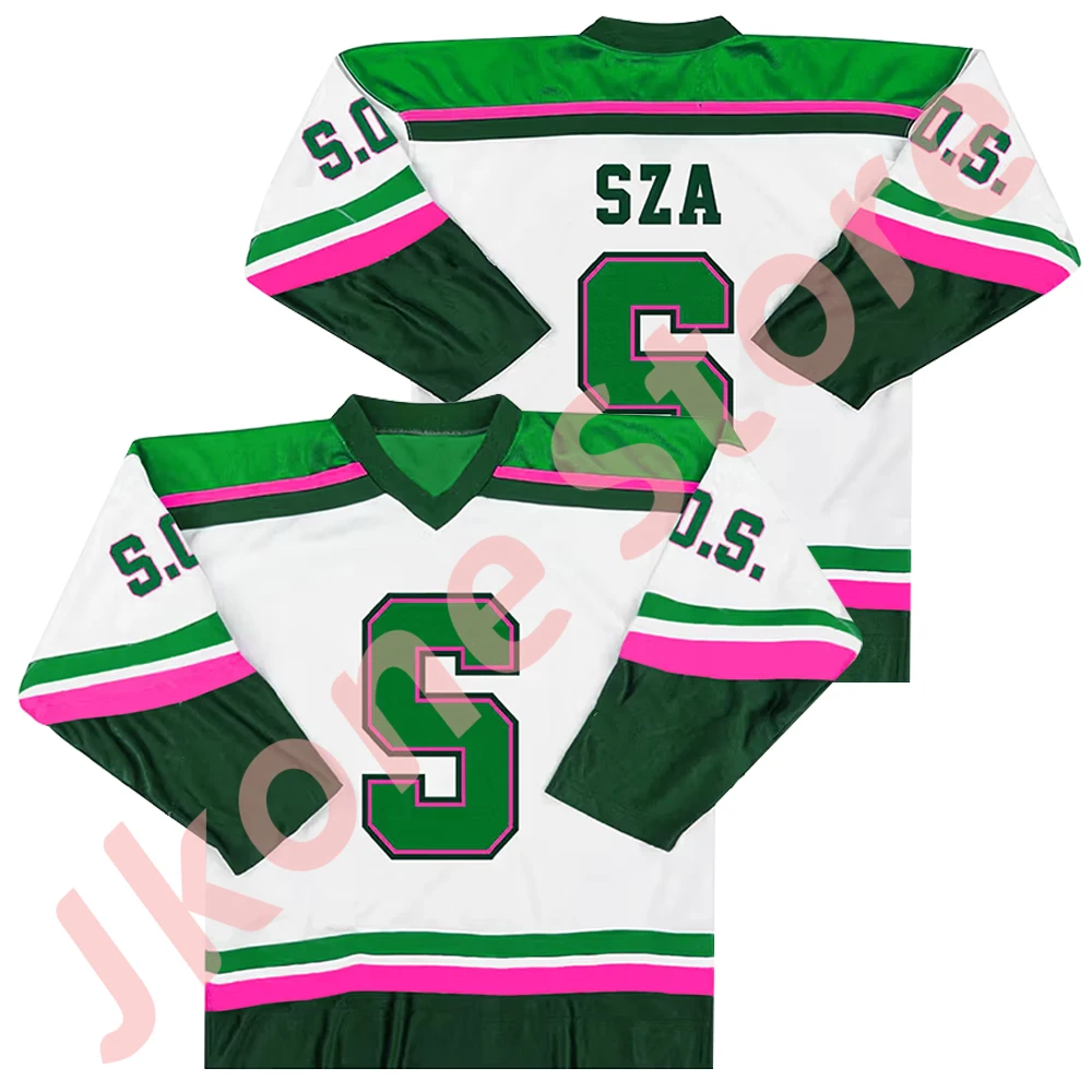 

SZA Jersey SOS Tour S Logo Merch Long Sleeve Streetwear Winter Cosplay Women Men Fashion Casual V-neck Sweatshirts