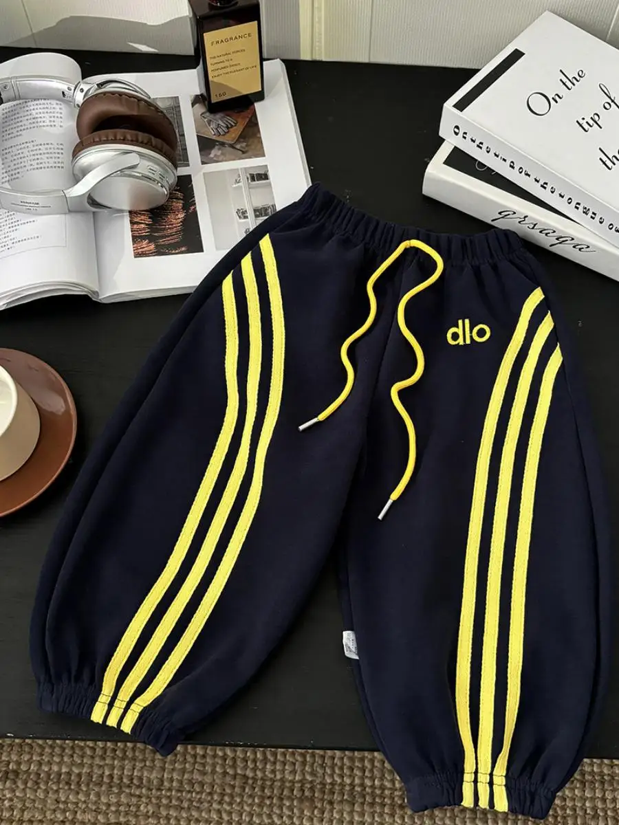 Boys' Embroidered Sweatpants Casual Loose Fit Children's Faionable Trousers Autumn 2025 New Sle Korean Version Kids' Clot...