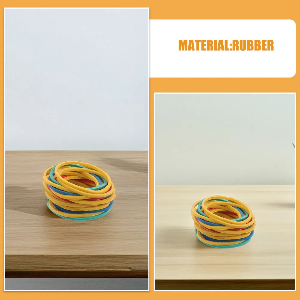 300Pcs Mini Colored Rubber Bands Vibrant Elastic Band Set for Office Supplies Organization Home School Craft Projects Binding view 6