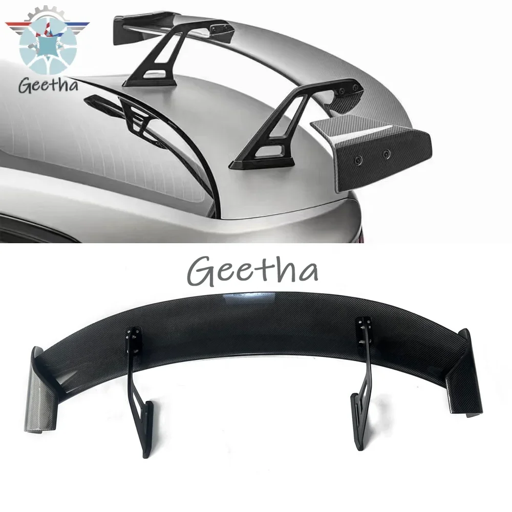 AD Style Carbon Fiber Rear Spoiler High Wing Swan Neck Spoiler for BMW G82 G83 M4 Rear Wing Tail Car Accessories