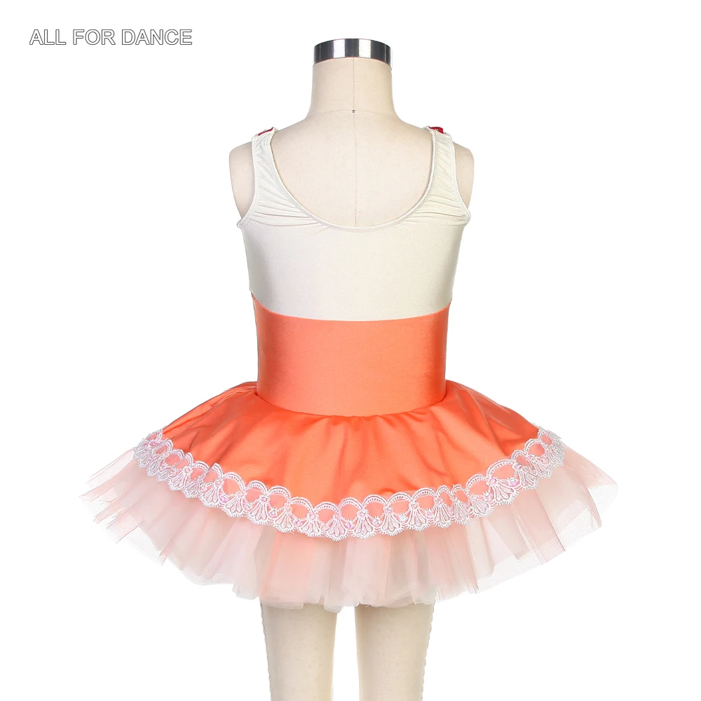 22537 Spandex Lijfje Meisjes Ballet Dans Kostuum Platter Tutu Rokken voor Prestaties Ballerina Dancewear Turnpakje Jurken