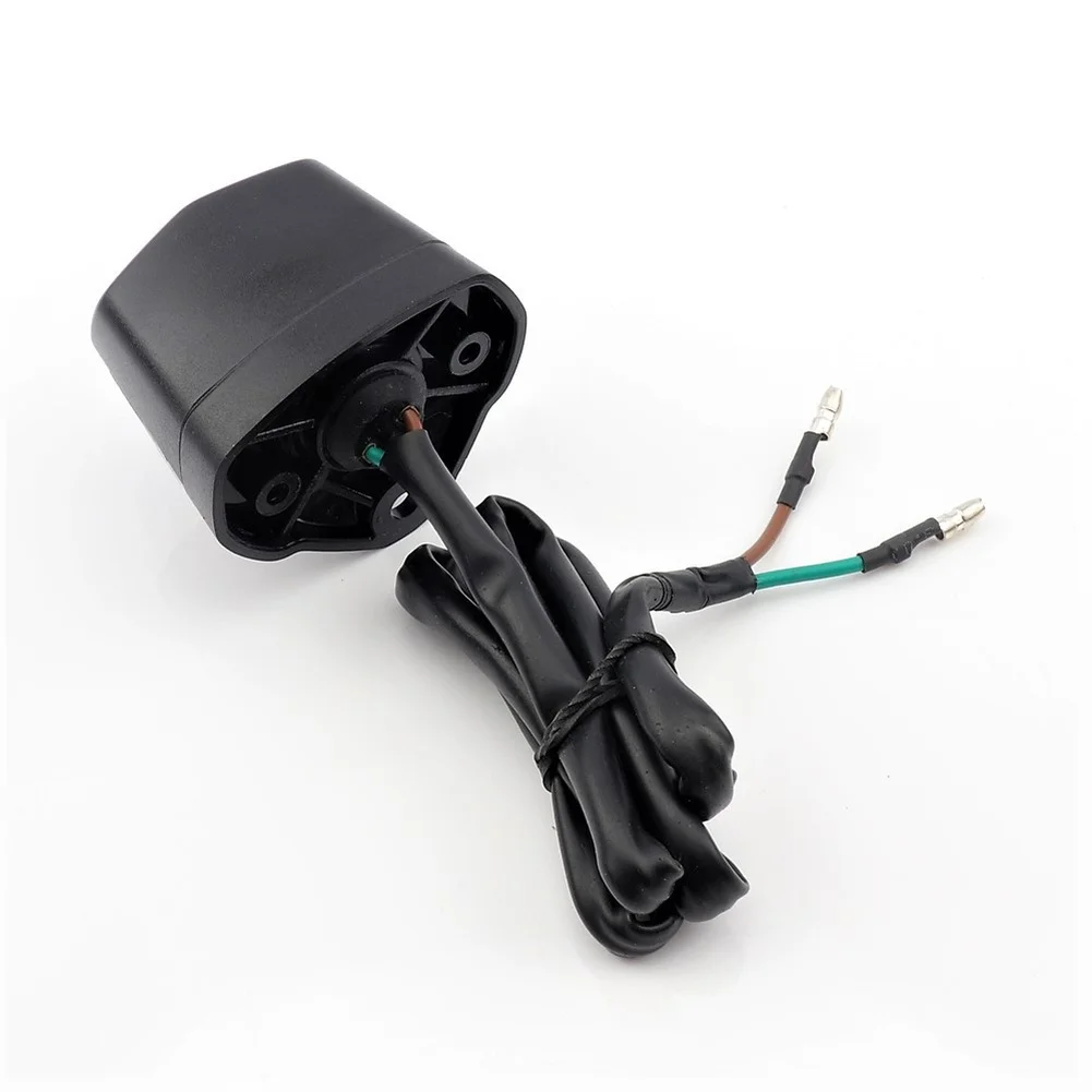 

ABS Motorcycle Rear License Plate Light Compatible for Various Models Acrylic Black Shell 12V Yellow Light Weather Resistant