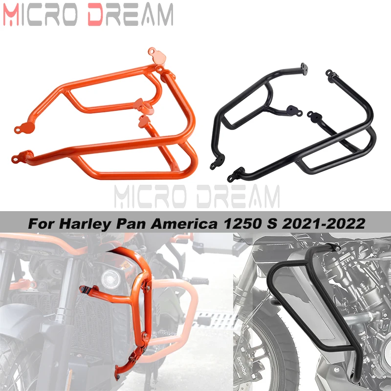 

New Motorcycle Bumper For Harley Pan America 1250 S RA1250 S 2021-2024 Highway Protection Engine Guard Crash Bars Protector