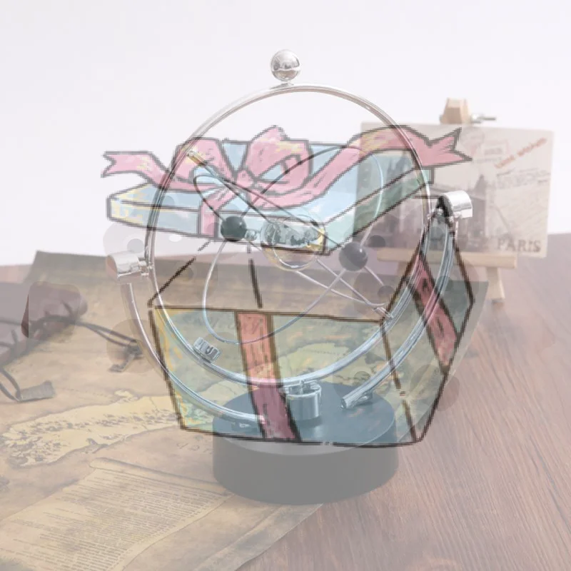 【CCA】Celestial Orbit Perpetual Motion Desk Toy Magnetic Swing Rotating Balance Model Home Office Table Decor Creative Gift