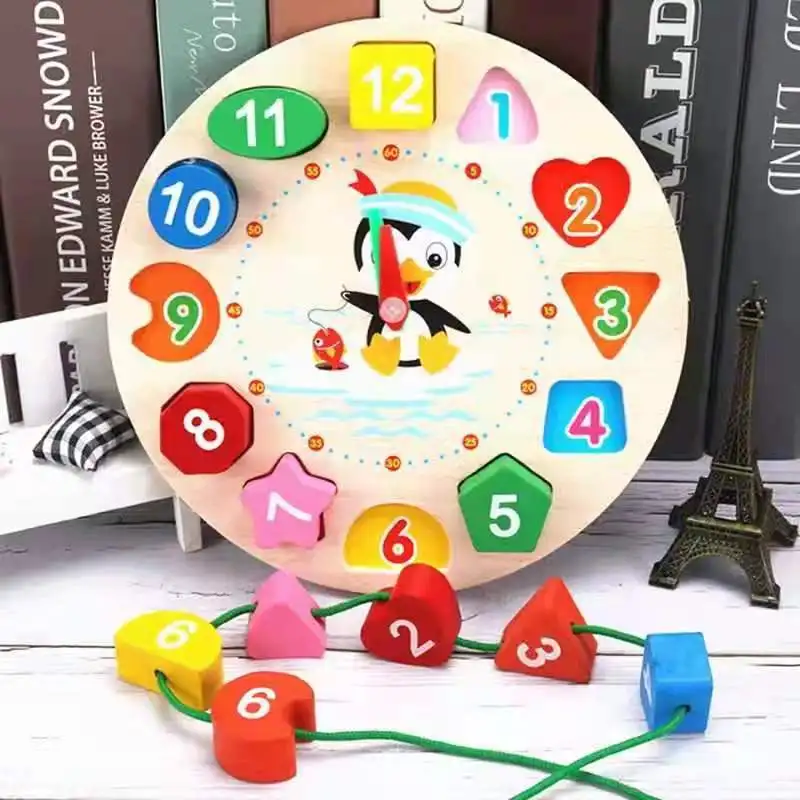 ssp EDUCATIONAL TOY DIGITAL CLOCK WOODEN TOY