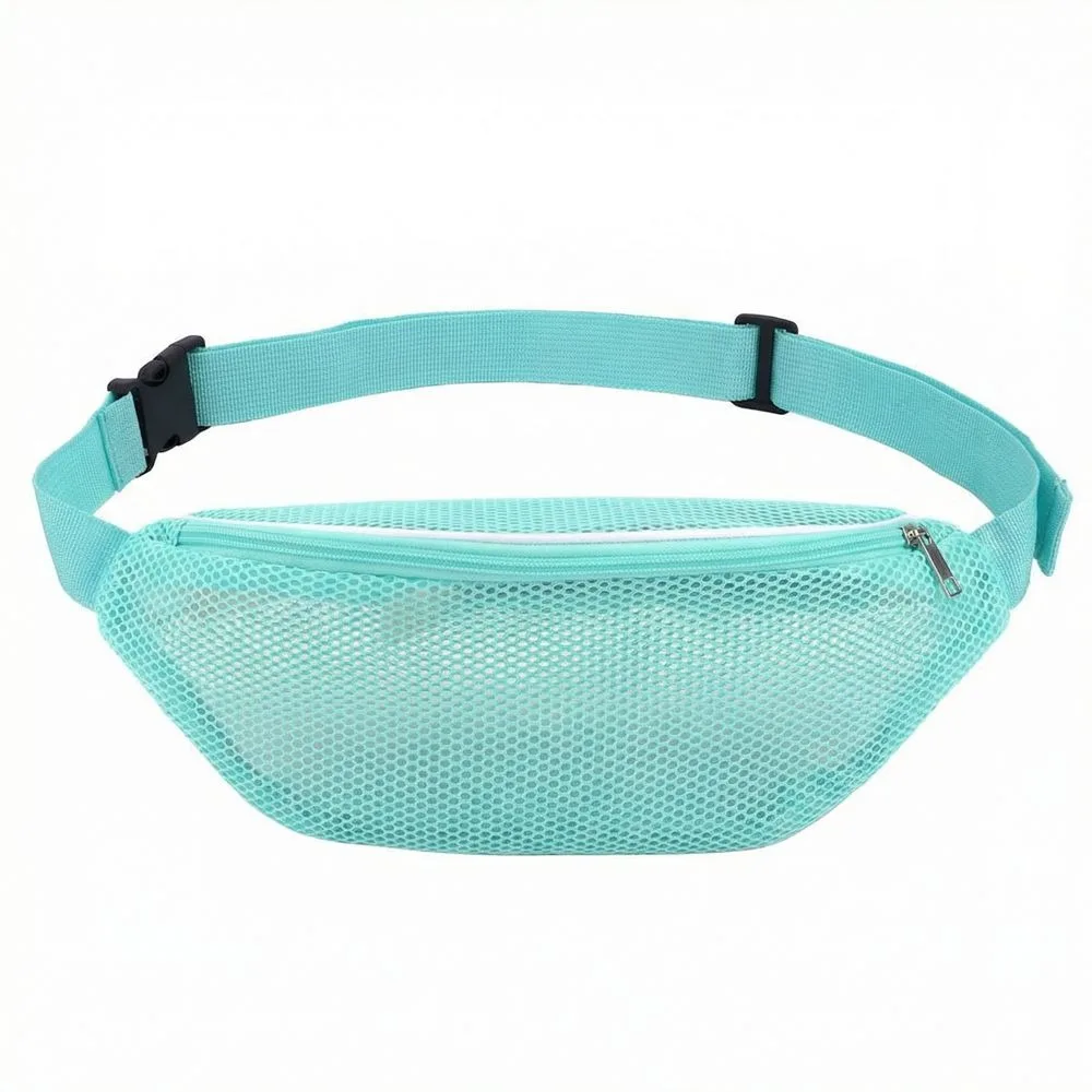 

Сумка-бананка на пояс с молнией и сеткой, легкая, портативная, прозрачная, из ПВХ, с регулируемым ремнем, полая, через плечо, для велоспорта