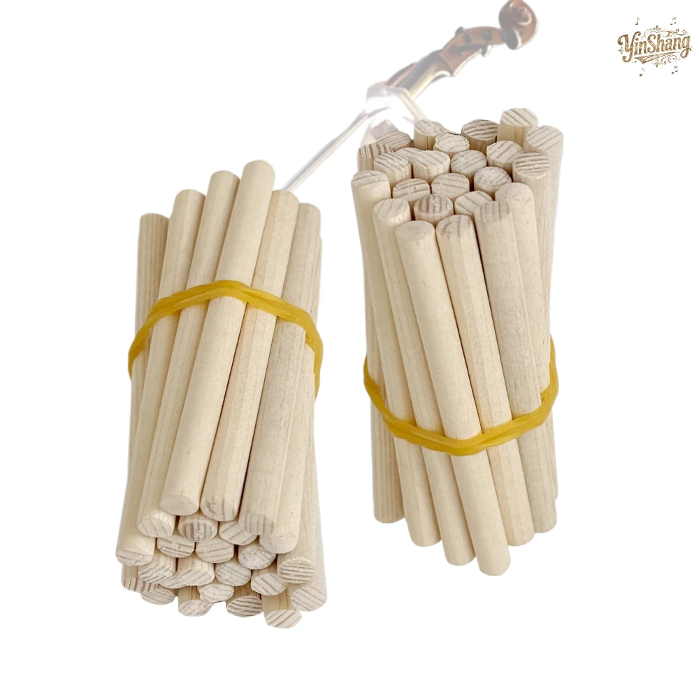 

10pcs Sound Post for Violin Cello Spruce Wood Column Speaker Fiddle Luthier Repair 4/4 3/4 1/2 1/4 Sizes Double Bass
