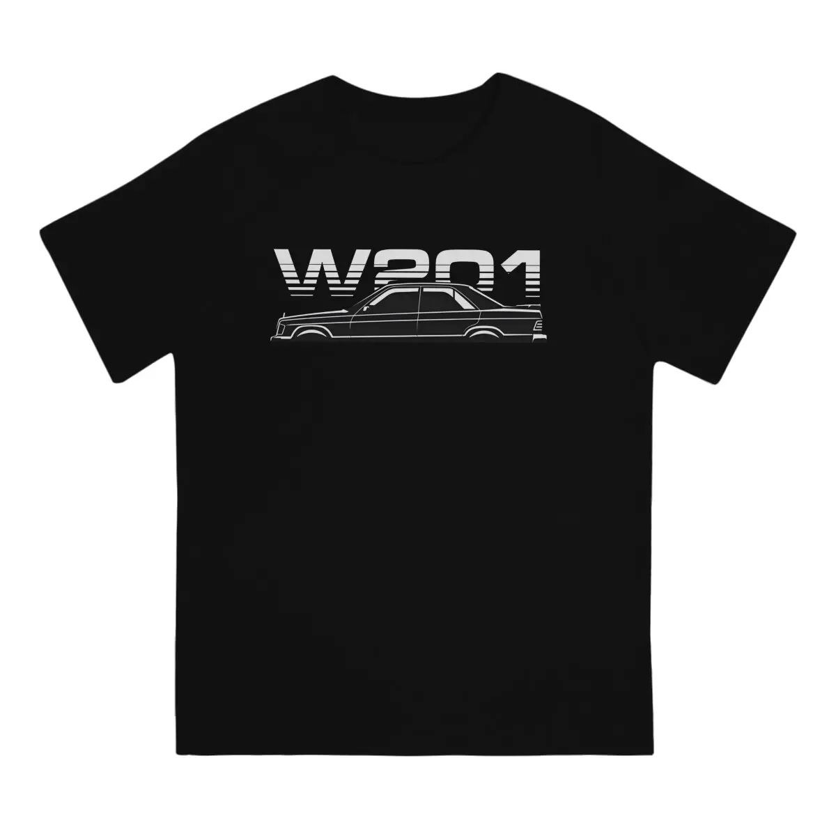 W201 190E By Petrothings Men T Shirt DTM Vintage Tees Short Sleeve O Neck T-Shirts 100% Cotton Graphic Clothing