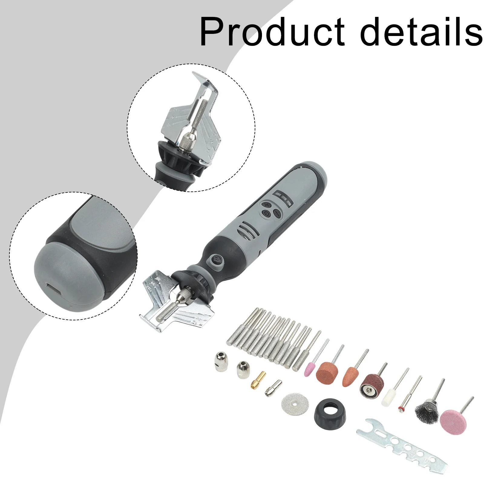 Cordless Electric Chainsaw Sharpener Handheld 180W 35000RPM Adjustable Grinding Kit For Wood Cutting Chain Saw Maintenance Tool
