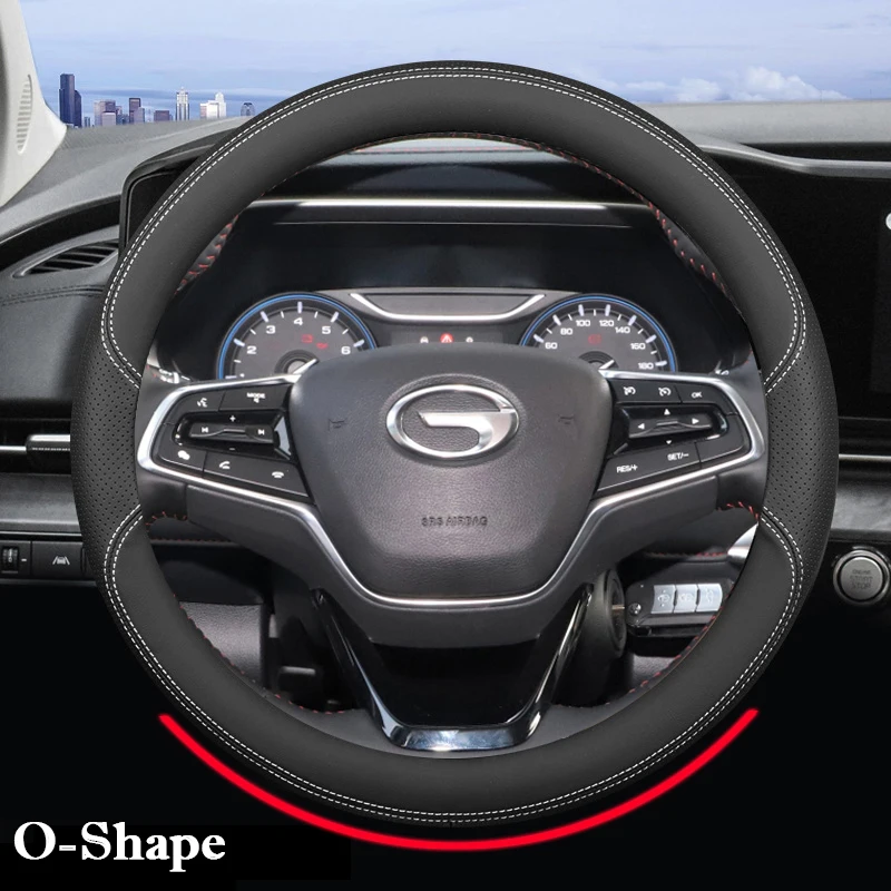 Car Steering Wheel Cover Wrap For GAC Trumpchi GS4 Plus GS3 GS5 GS8 EMKOO m6 Pro M8 EMPOW E8 E9 ES9 GA4 GA6