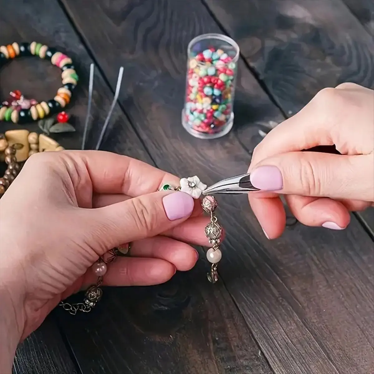 

5 Pack Jewelry Pliers Set, Jewelry Making Tools with Needle Nose Pliers/Round Nose Pliers/Chain Nose Pliers,Black