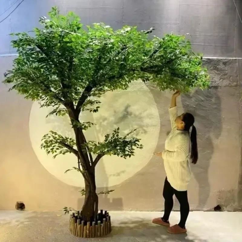 TAO Imitative Tree Large Simulation Banyan Tree Indoor Decorative Tree Floor Plant Artificial  Green Plant