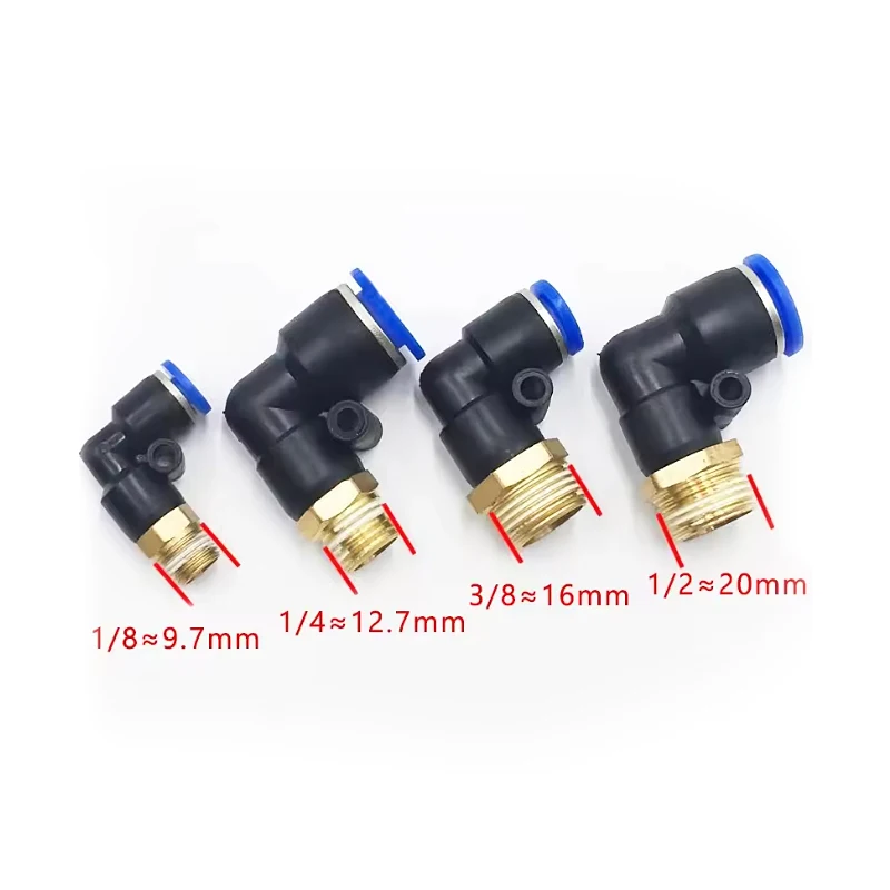 Pneumatic Quick Insert with Threaded Straight-through PC/PCF Elbow PL Throttle Valve SL Cylinder Auto Parts 8-02