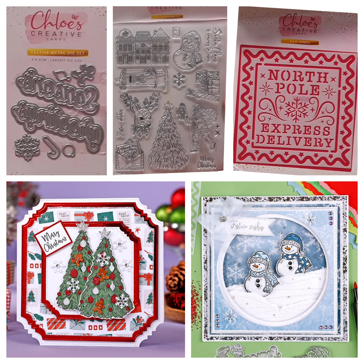 

Christmas Bouquet Builder Flowers Basic Frames Cutting Dies Clear Stamps DIY Embossing Scrapbooking Creative Cards Box Kit Craft