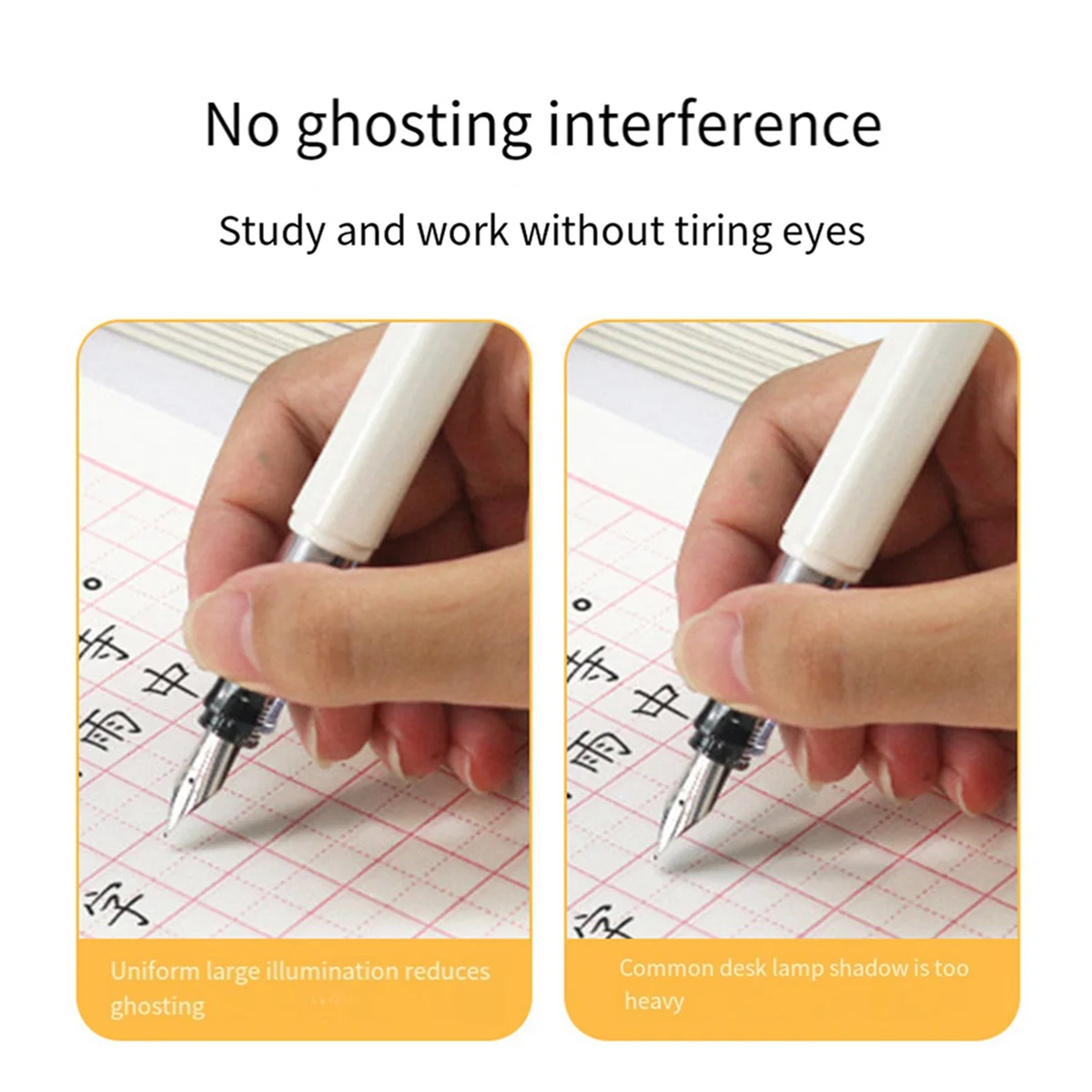 

ABMO Eye-Caring LED Book Light with Adjustable Brightness & Color Modes, USB Rechargeable Reading Lamp