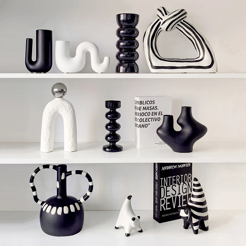 

Ceramic special-shaped ornaments modern living room bookcase wine cabinet abstract creative knick knacks