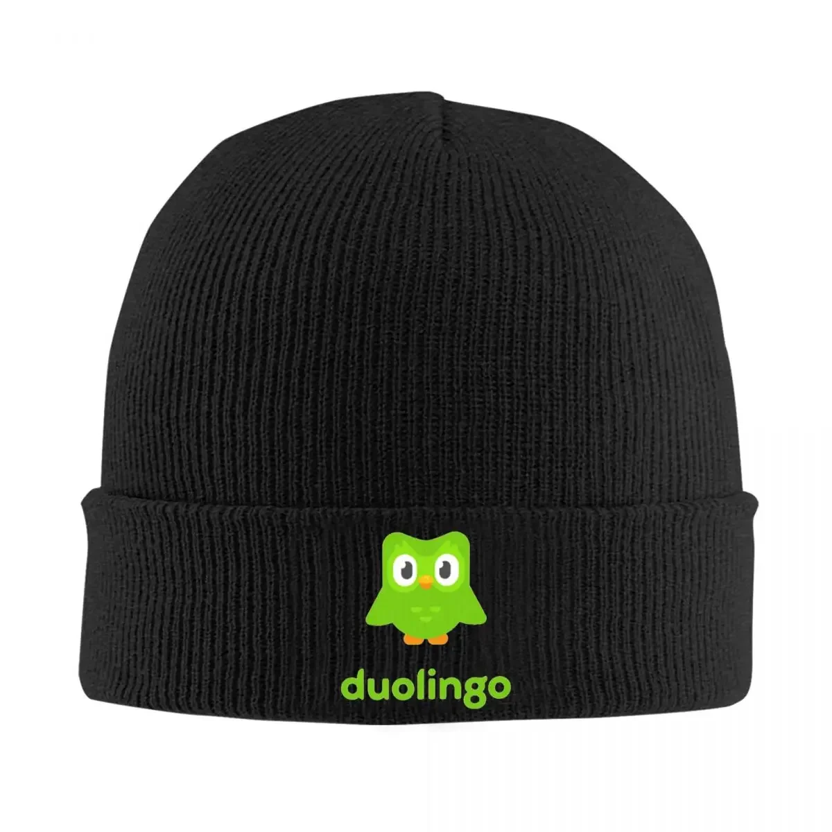 Duolingo Owl Duo Warm Knitted Cap Fashion Bonnet Hat Autumn Winter Outdoor Beanies Hats for Unisex Adult