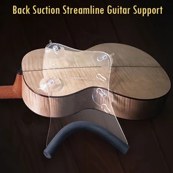 Koyunbaba Guitar Neck Rest Back Suction Streamliner Guitar Support for Classical Flamenco Acoustic Transparent