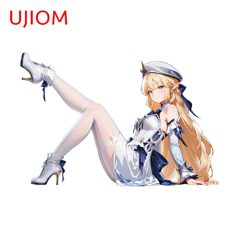 UJIOM Genshin Impact Nicole Reeyn Wall Sticker Standing Posture Unique Fancy Scratch Proof Decal Suitable For Vinyl Material