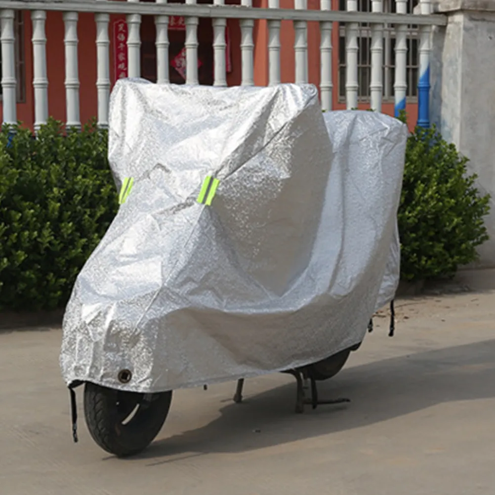 

Universal Motorcycle Cover for Scooter Electromobile Sunproof Rainproof Snowproof Dustproof Uv Reflective Night Visible Elastic