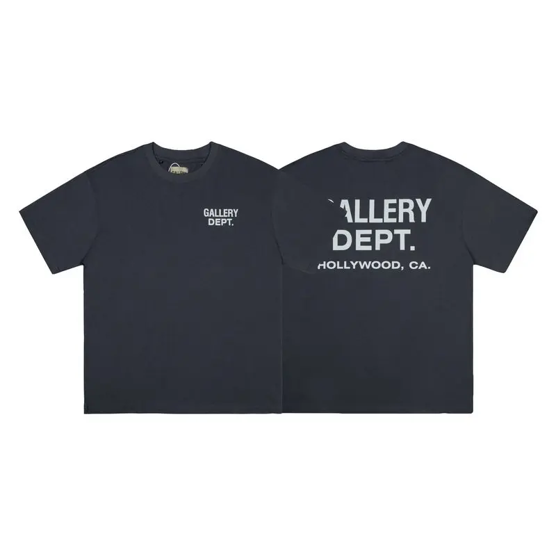 GALLERY DEPT Classic alphabet print short-sleeved cotton casual T-shirt