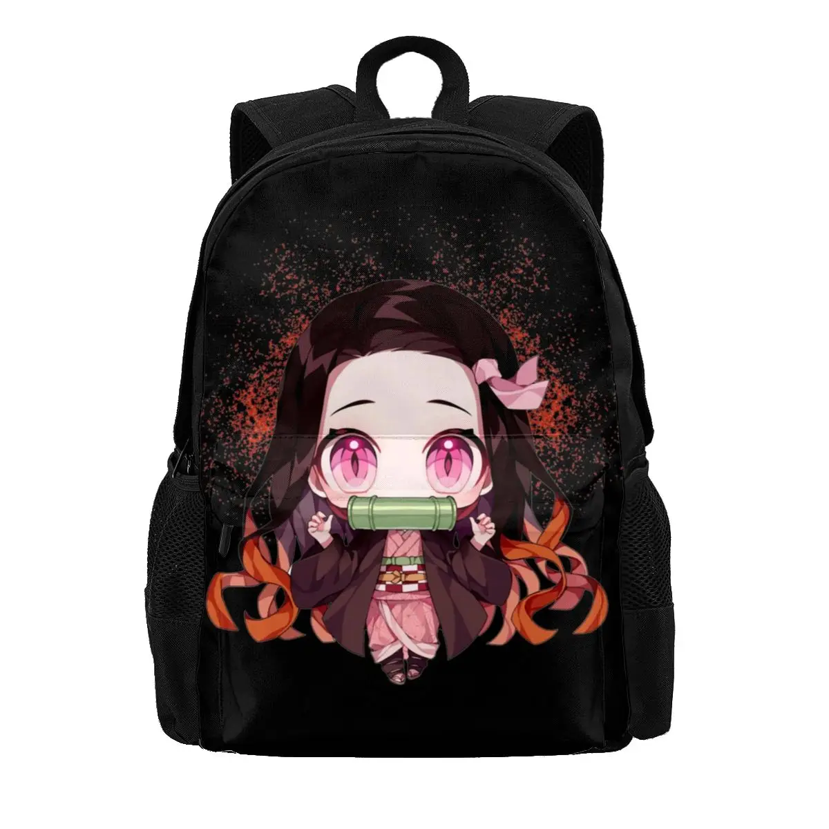 Nezuko Demon Slayer Backpacks Kimetsu no Yaiba Polyester Travel Girl Backpack Pattern Stylish Bags