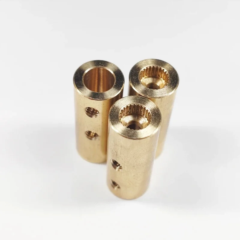2pc Servo Adapter Shafts, 25T Servo Shaft Coupler Adapter Shafts, 6mm Bore, 10mm OD, Suitable for RC Aircraft Extension Rod
