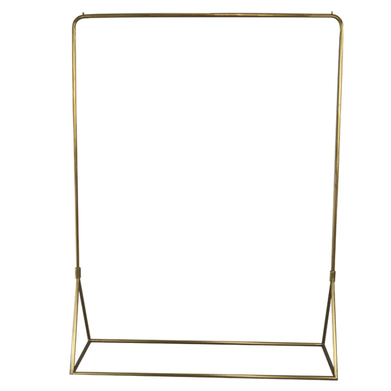 Benutzer definierte, Einzelhandel Bekleidungs geschäft Leuchte Shop Armaturen Innen architektur Messing Kleidung Display Rack