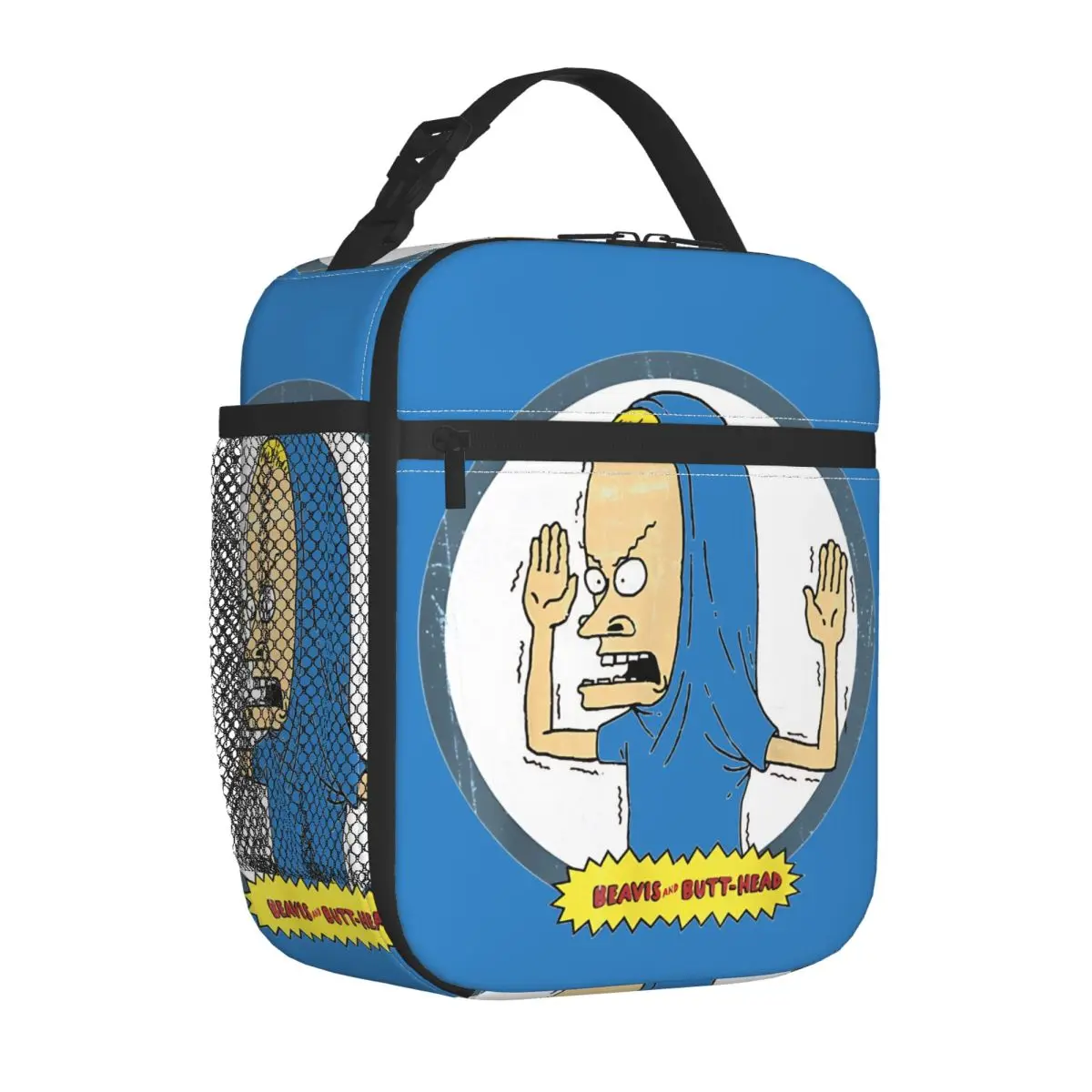 Beavis And Butthead Cornholio Circle Insulated Lunch Bags Thermal Bag  Lunch Container Portable Lunch Box Tote
