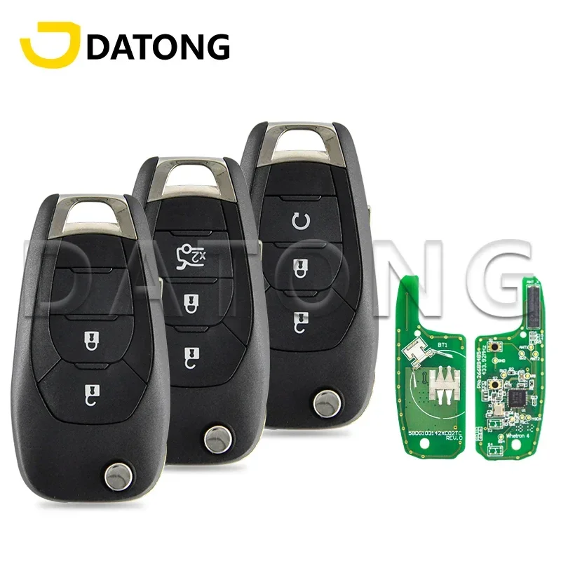 World Car Remote Key Datong For Chevrolet Cruze 2015 Spark Sonic Cavalier Trax 2021 4A Chip 433FSK Replacement Flip  HU100