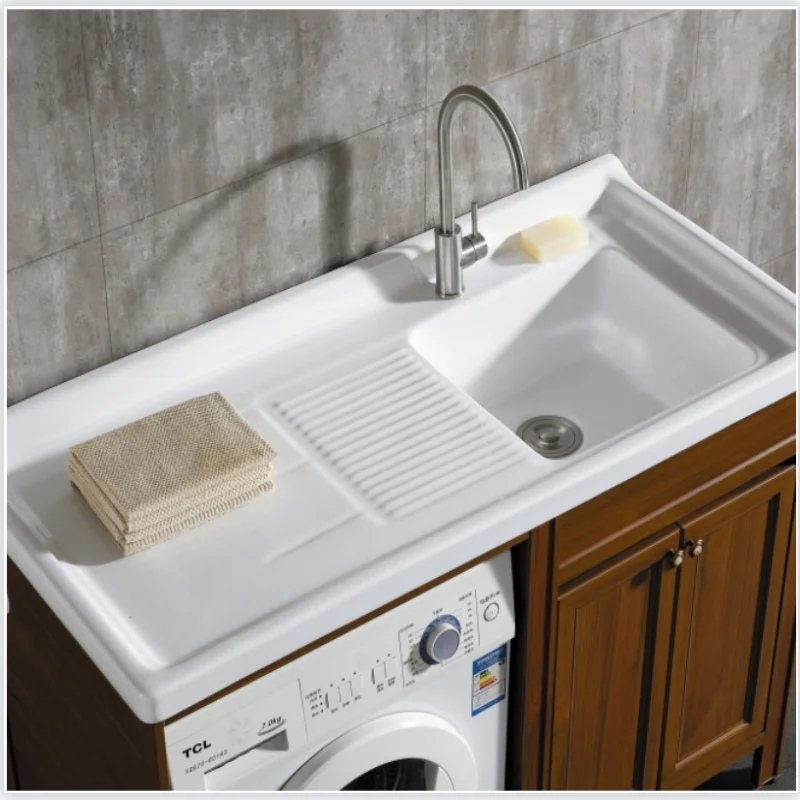 

Integrated ceramic washing machine significant other with balcony washing machine semi-embedded