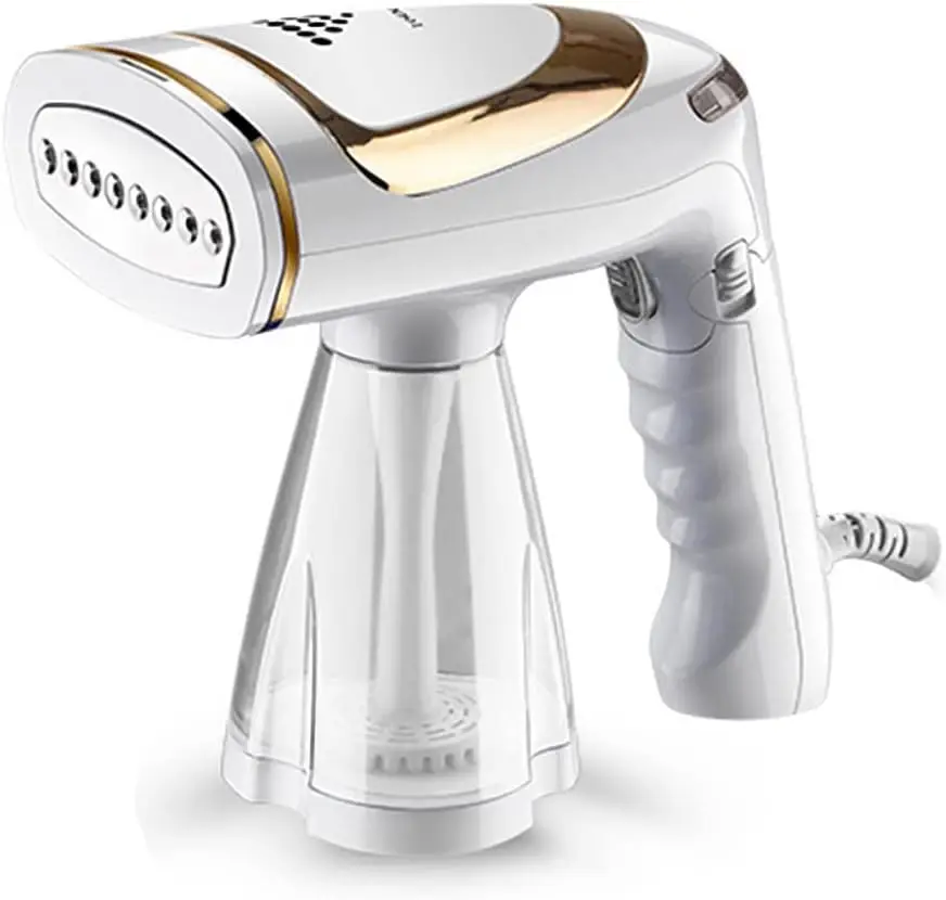 

1600W Handheld Clothes Steamer with 250ML Detachable Tank, Quick Heating for Wrinkle Removal, Portable for Home Office Travel