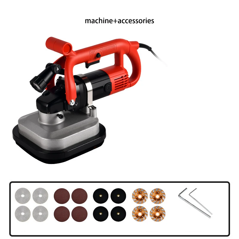 4 Disc Hand Held Portable Edge Floor Grinder Electric 110v/220V Small For Stone Floor Surface Polishing Paint Removal