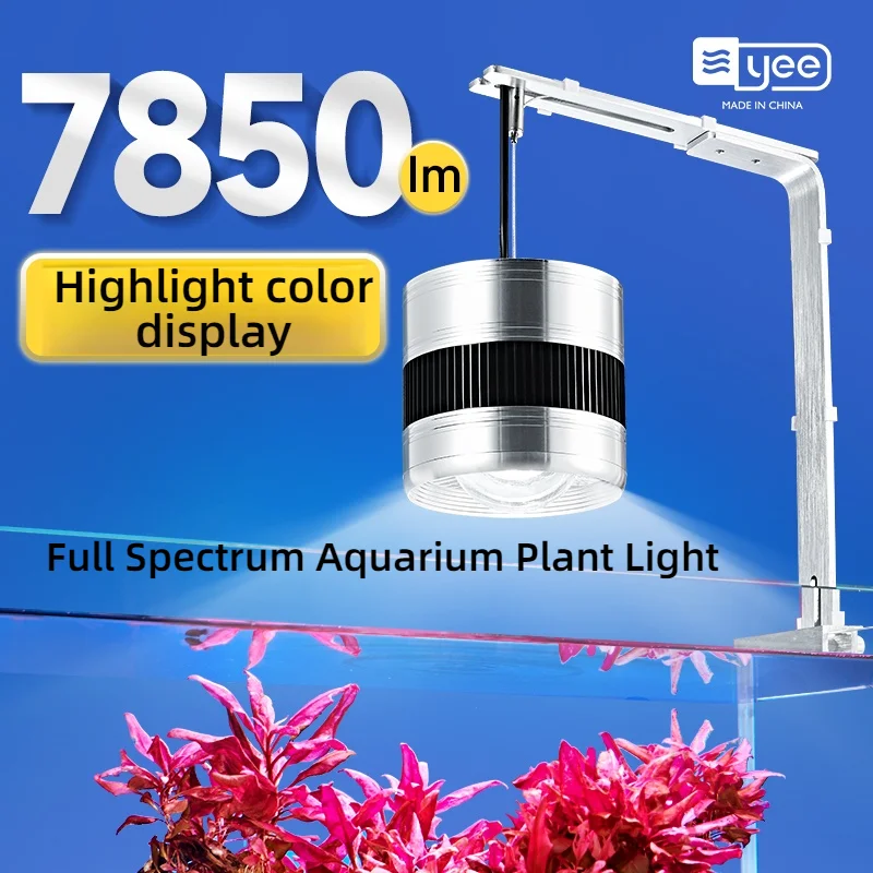 Yee Aquarium Aquatic Plant Light Algae Blooming LED Full Spectrum Color Emitting Spotlight Pendant Stream Coral Reef Fish Tank