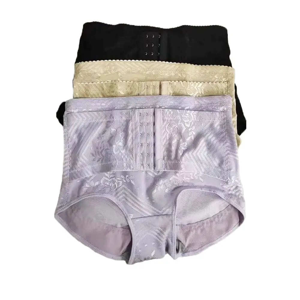

Lace Flower Postpartum Body Shapers Mid Waist Shapewear Butt Lifter Briefs Underpants Tummy Control Seamless Underwear Female