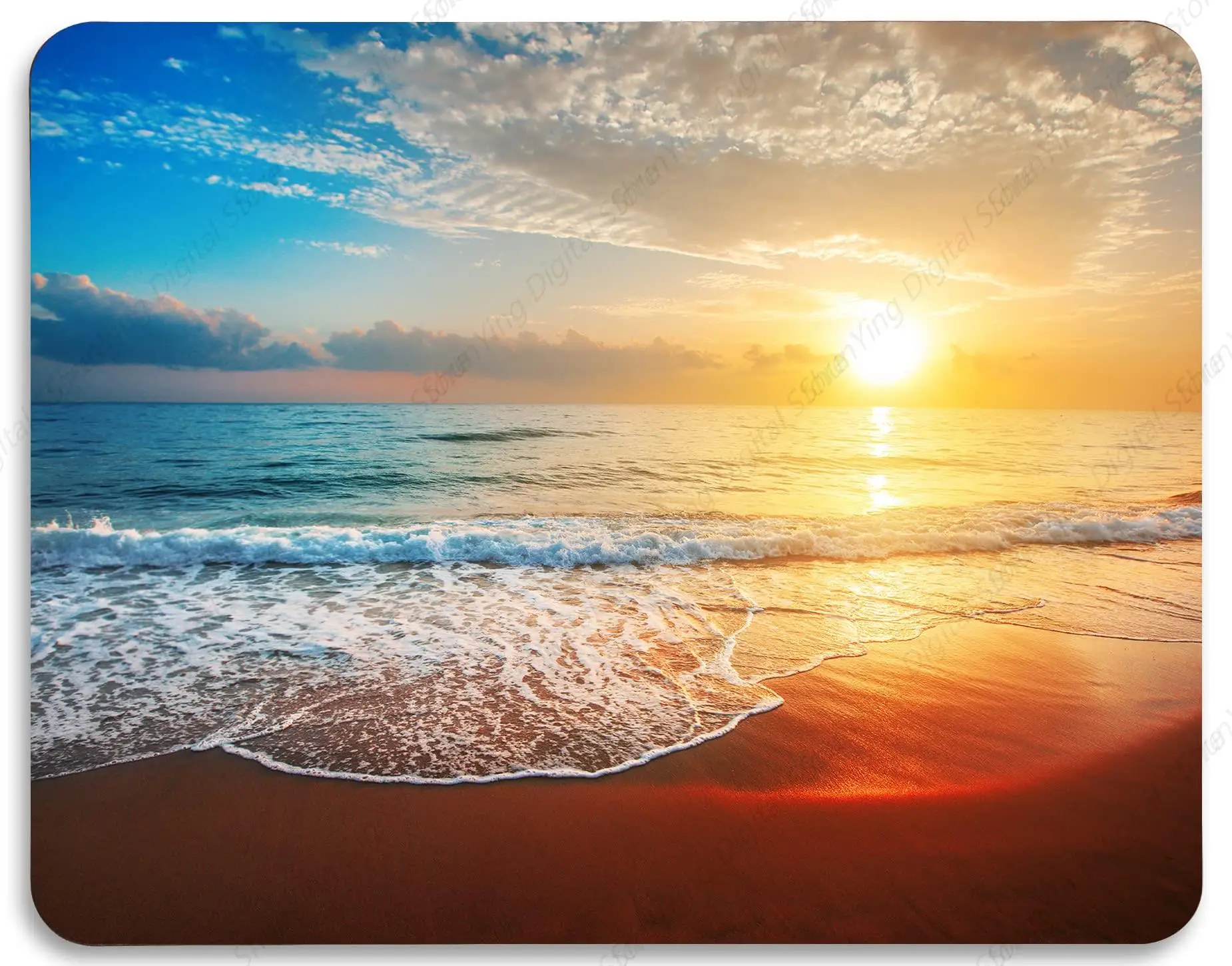 

Sunset Beach Gaming Mouse Pad Non Slip Rubber Base Perfect For Laptop And Office Use 25*30cm