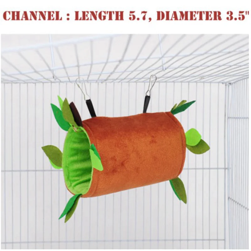 Hot Sale-10Pcs الهامستر السكر طائرة شراعية معلقة قفص الملحقات مجموعة ورقة الخشب تصميم أرجوحة الحيوانات الصغيرة قناة حبل سوينغ #6