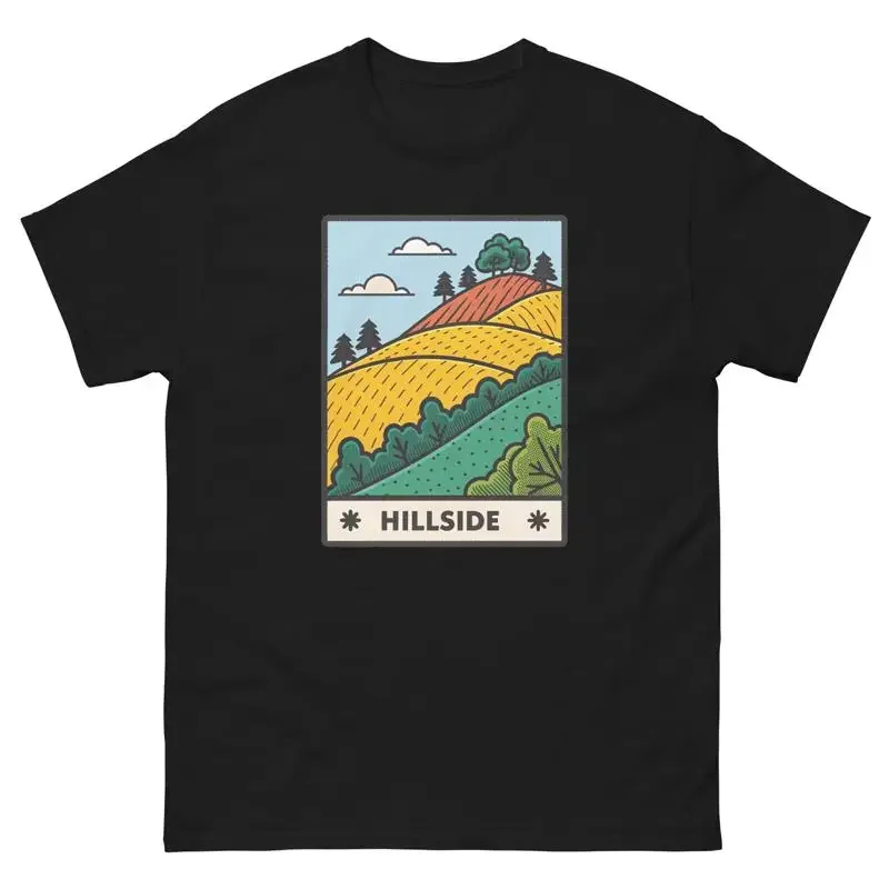 Hillside Geographical Landscape Location Scenery T Shirt