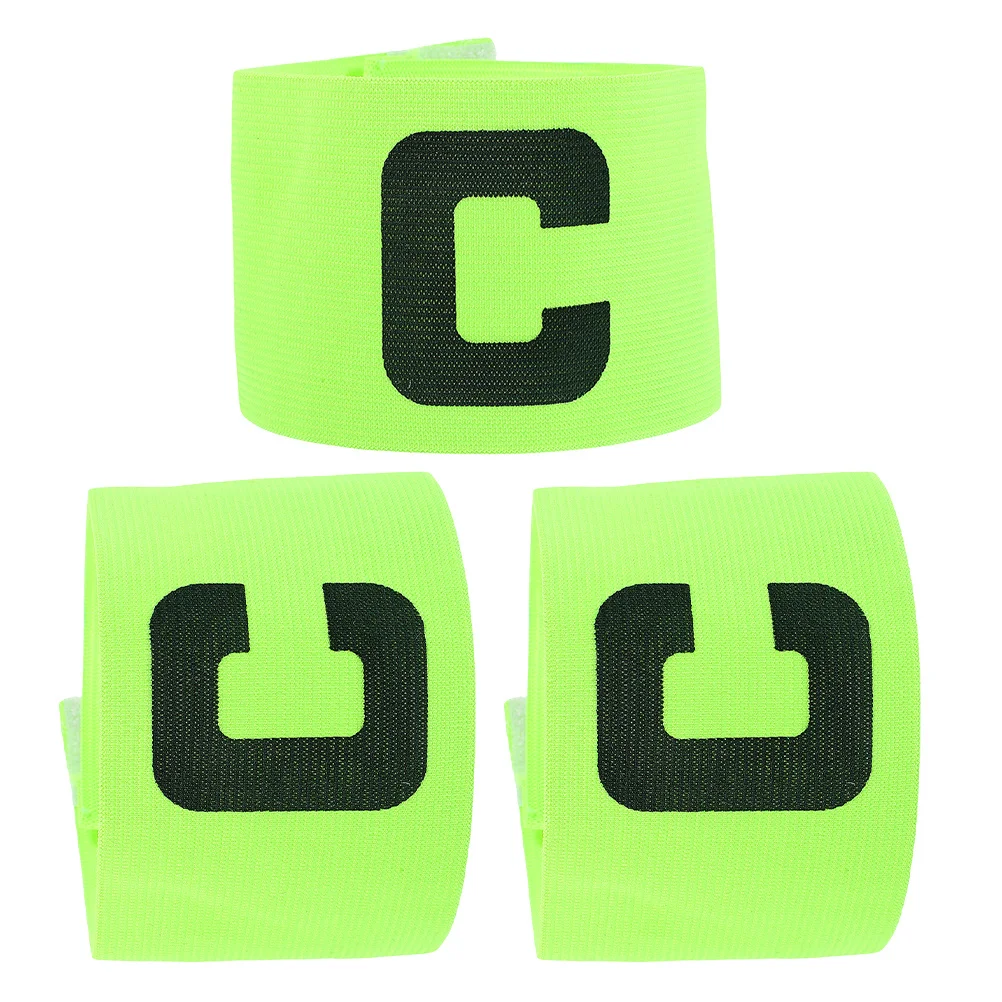 

3Pcs Captain Armband for Adults Durable Reusable Nonslip Design for Football and Soccer Organization