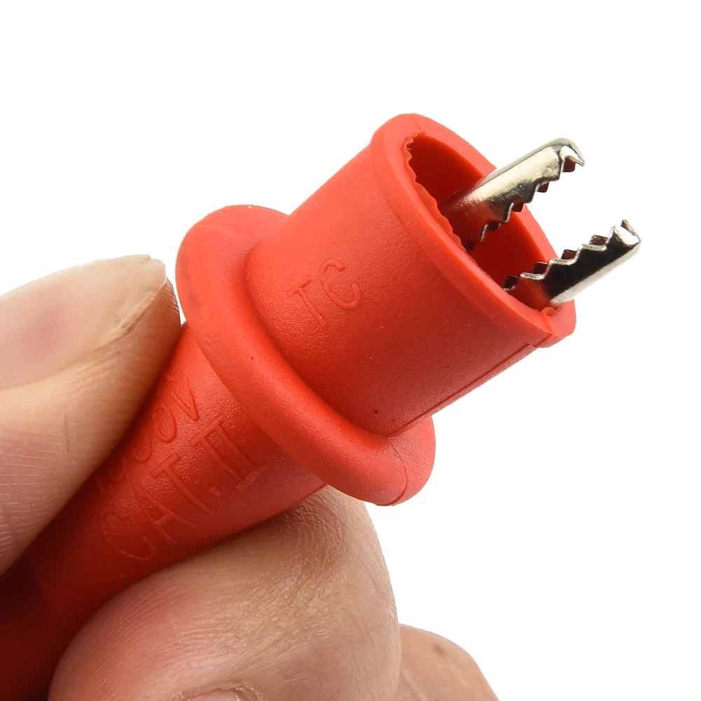 For MultiMeter Test Clip Clamps for Wire Tips High Performance Insulation for Safe Testing at Up to 1000V and 10A