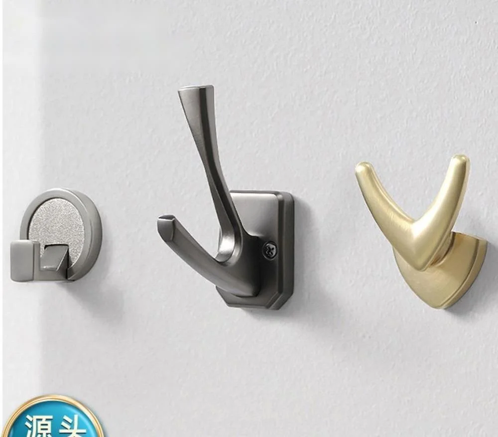 

Modern simple zinc alloy coat hook creative wardrobe door back hook wardrobe furniture hardware accessories