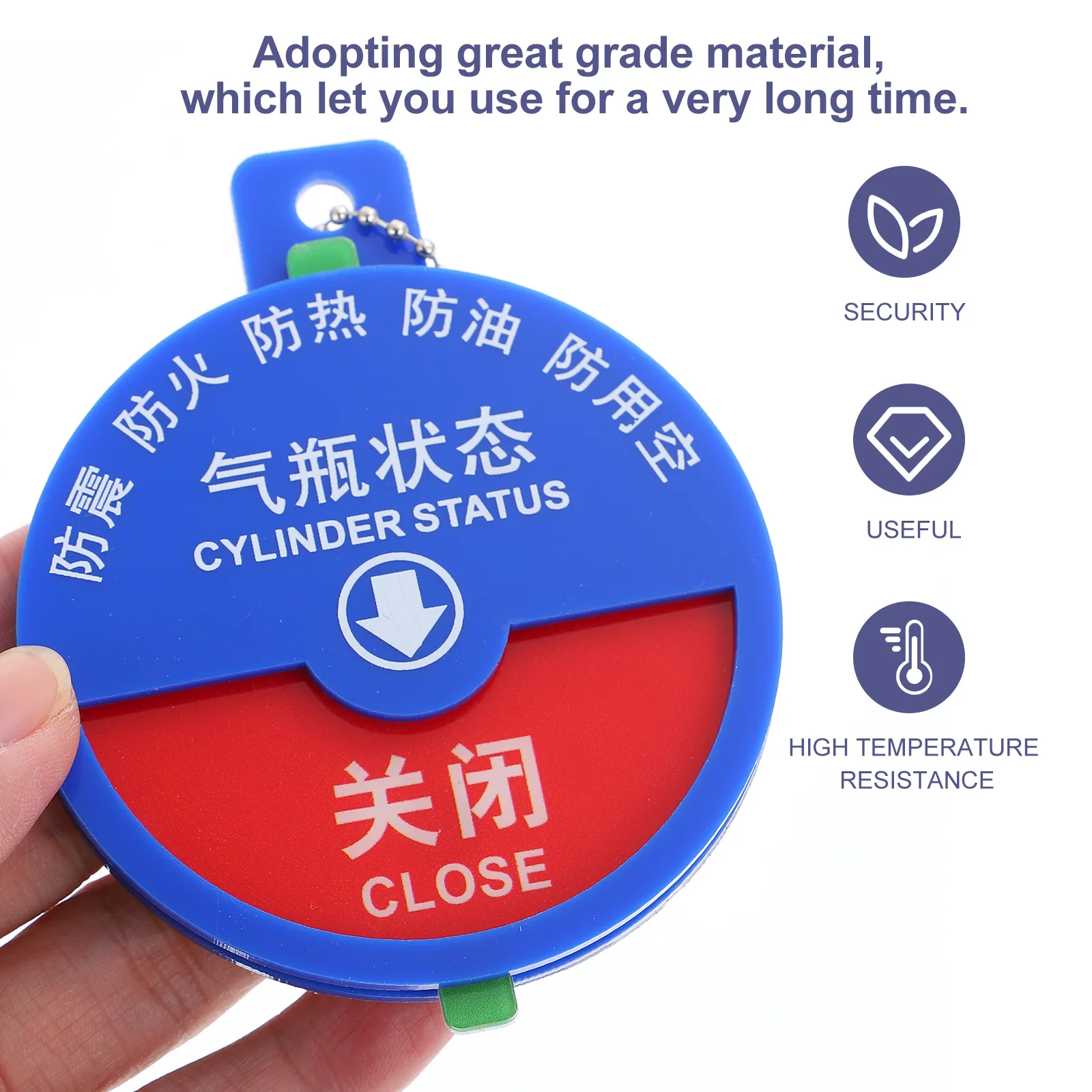 

Hospital Cylinder Status Sign Four-defense Signs Board Label Acrylic Oxygen Card