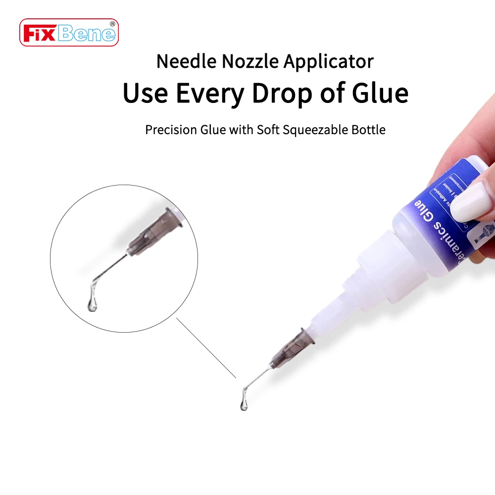Instant Ceramic Super Glue Professional Clear Strong Liquid Adhesive Bond Glass Rhinestone Metal Wood Craft Cyanoacrylate Rubber